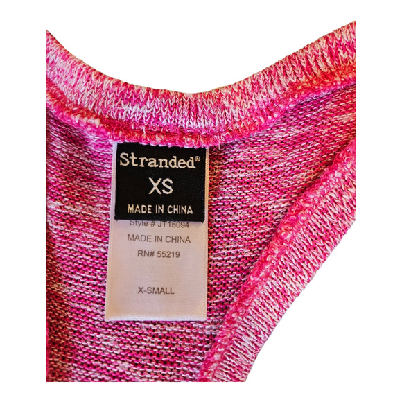 Stranded XS Pink Sleeveless Flower Tank Top - Picture 2 of 7
